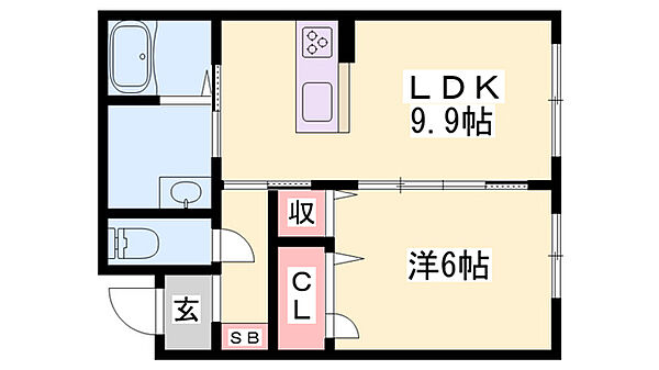 ソレイユイズミ ｜兵庫県西脇市和田町(賃貸マンション1LDK・2階・41.72㎡)の写真 その2