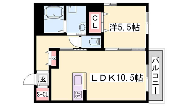 ジョイターフ ｜兵庫県西脇市西脇(賃貸アパート1LDK・1階・42.45㎡)の写真 その2