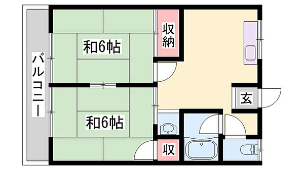 アークヒルズ ｜兵庫県西脇市和田町(賃貸アパート2K・2階・40.91㎡)の写真 その2