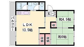 ローレルハイツ加古川6号棟  ｜ 兵庫県加古川市尾上町口里（賃貸マンション2LDK・2階・54.77㎡） その2