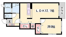 グランツィアＣ  ｜ 兵庫県加東市社（賃貸アパート1LDK・1階・45.72㎡） その2