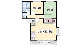 バンブーアルカディアF棟  ｜ 兵庫県加古川市平荘町養老（賃貸アパート2LDK・1階・57.30㎡） その2