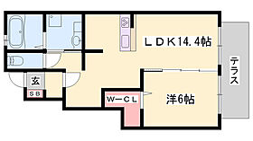 セジュール東雲  ｜ 兵庫県高砂市高砂町猟師町（賃貸アパート1LDK・1階・47.81㎡） その2