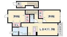 ヴェルサン・アベニュII 2階/-