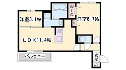 間取図画像 1LDK
