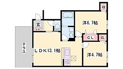アトリエール上中　C棟 1階