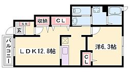 ウエストヒルズB 1階