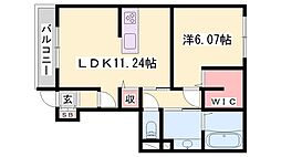 間取図画像 1LDK