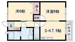 間取図画像 2DK
