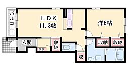 間取図画像 1LDK