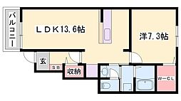 間取図画像 1LDK