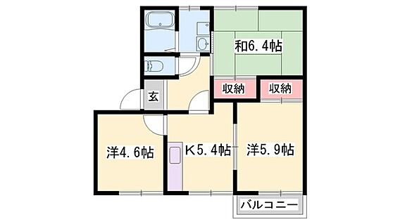 ヴィレッジキタB棟_間取り_0