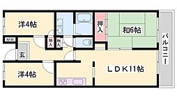 カサベルデ加古川 3LDKの間取図画像