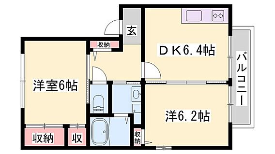 ラ・クレールA棟_間取り_0