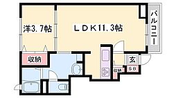 ミッテ・ソレイユII 1階