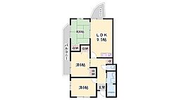 モンテ・ヴィラ 3LDKの間取図画像