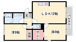 サンコミュニティノース 2LDKの間取図画像
