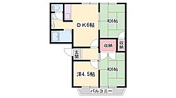 ユートピアエイト 3DKの間取図画像