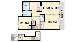 メサ・ヴェルデ 2階/-