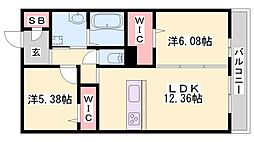 サニーコート粟津 2階