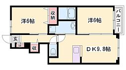 ノートルハウスII 1階/-
