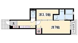 クラール 1SKの間取図画像