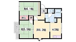 中津ハイツ A棟 1階/-