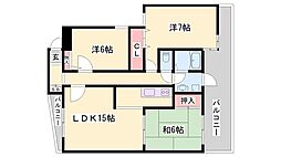 甲南アセットプランドール加古川 3LDKの間取図画像