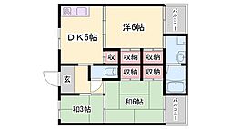 ビレッジハウス宮の前 4階/-