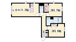 シャーメゾン ファインフェスキュー 2階/-