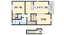 ドリーム・グラン 2LDKの間取図画像