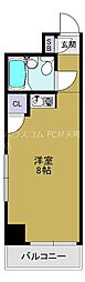 ラパンジール市岡元町 ワンルームの間取図画像