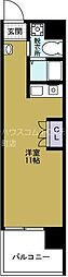 インザグレイス弁天町 ワンルームの間取図画像