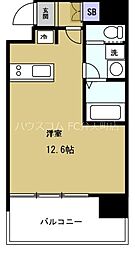 オルフェア15番館 ワンルームの間取図画像