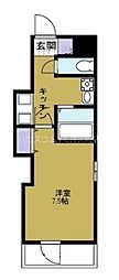 S-FORT弁天町 1Kの間取図画像