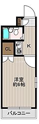 LUCENT.大西 1Kの間取図画像