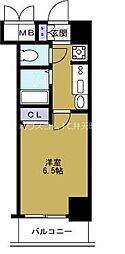 エステムコート大阪ベイエリア 1Kの間取図画像