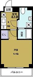 VILLAK&F 1Kの間取図画像