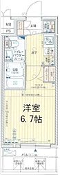 エグゼ大阪ドーム 1Kの間取図画像