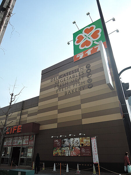 画像17:ライフ 大阪ベイタワー店（534m）
