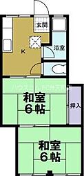 Osaka Metro中央線 大阪港駅 徒歩2分の賃貸マンション 3階2Kの間取り