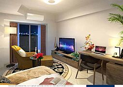 ソルテラス大阪BAYSTATIONSIDE 8階1Kのリビング/ダイニング