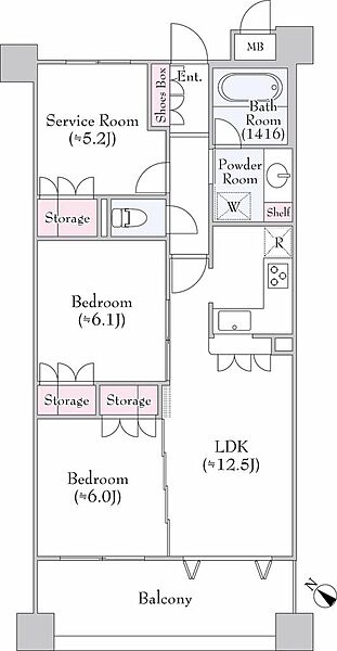 間取りを拡大表示