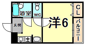 ステラハウス16  ｜ 兵庫県尼崎市武庫之荘東２丁目（賃貸アパート1K・1階・20.60㎡） その2