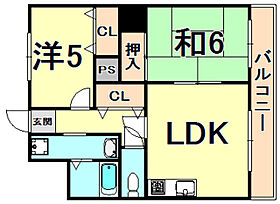 兵庫県西宮市上大市２丁目（賃貸マンション2LDK・3階・48.00㎡） その2