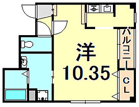 兵庫県西宮市甲子園口３丁目（賃貸マンション1K・4階・25.40㎡） その2