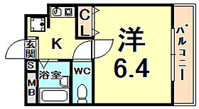 アルトピアーノ  ｜ 兵庫県西宮市笠屋町（賃貸マンション1K・2階・21.73㎡） その2