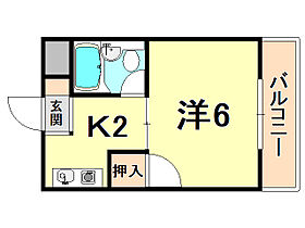 ラフィーネ津門  ｜ 兵庫県西宮市津門呉羽町（賃貸マンション1K・3階・18.23㎡） その2