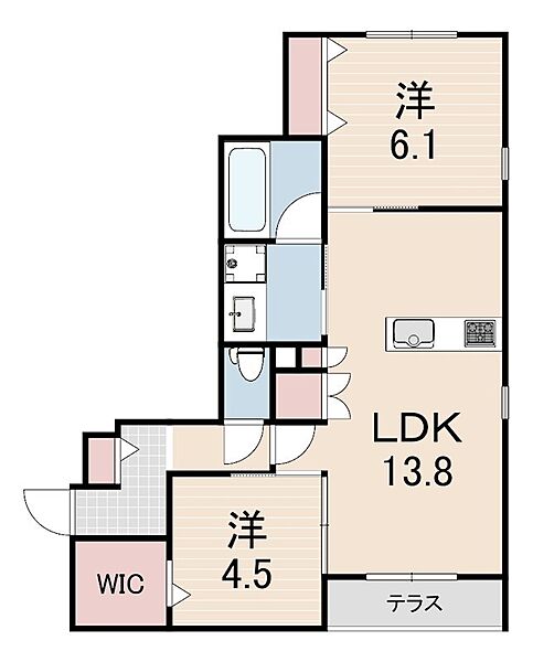 （仮称）塚口本町西棟ヘーベルメゾン ｜兵庫県尼崎市塚口本町２丁目(賃貸マンション2LDK・1階・60.50㎡)の写真 その2