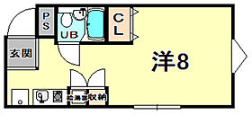 兵庫県西宮市神原（賃貸マンション1R・1階・22.50㎡） その2